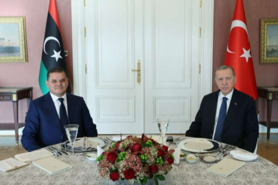 Erdoğan, Libya Başbakanı Dibeybe'yi Köşk'te Kabul Etti
