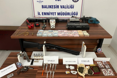 Sındırgı'da Büyük Hırsızlık ve Uyuşturucu Operasyonu