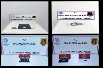 Balıkesirde Geniş Çaplı Uyuşturucu Operasyonu 9 Şüpheli Yakalandı