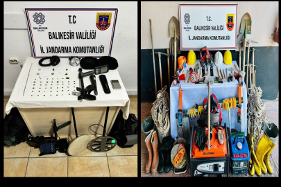 Balıkesir'de Kaçak Kazı Operasyonu: Tarihi Eserler Ele Geçirildi