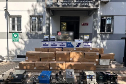 Bursa'da kaçak sigara imalathanesine baskın! 2 kişi gözaltında