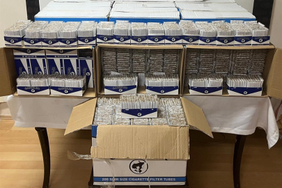 Edremit’te 100 Bin Adet Kaçak Doldurulmuş Makaron Ele Geçirildi