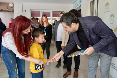 Muğla Ortaca'da özel öğrencilerle erken bayramlaşma