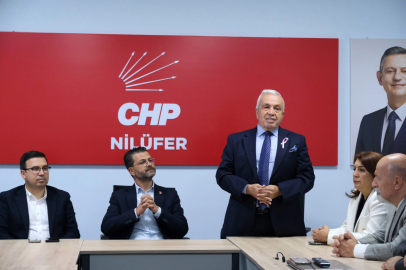 Başkan Özdemir'den CHP Nilüfer'e 'hayırlı olsun' ziyareti
