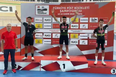 Konya Veledromu’nda Torku rüzgar! Madalyalar peş peşe
