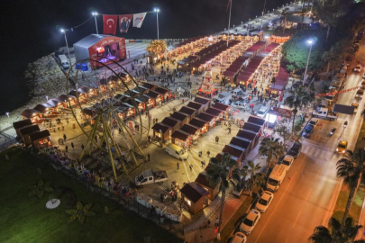 Mersin’de yılbaşı pazarı coşkusu