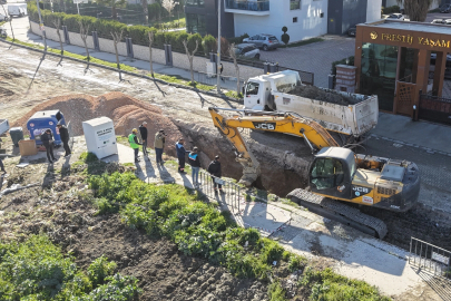 Manisa Güzelyurt'ta sorunlu kanalizasyon hattına yenileme